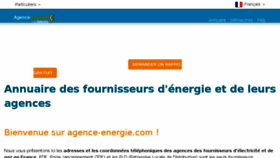What Agence-energie.com website looked like in 2017 (6 years ago)