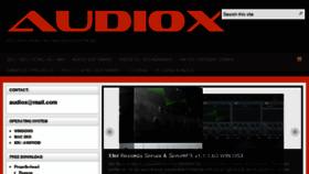 What Audiox.org website looked like in 2017 (8 years ago)