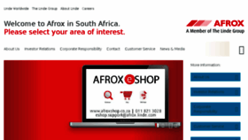 What Afrox.co.za website looked like in 2017 (6 years ago)