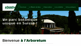 What Arboretum.ch website looked like in 2017 (6 years ago)