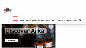 What Ajika.co.uk website looked like in 2017 (6 years ago)