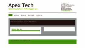 What Apextech.in website looked like in 2017 (6 years ago)