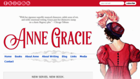What Annegracie.com website looked like in 2017 (7 years ago)