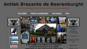 What Antiekdebeerenburght.nl website looked like in 2017 (6 years ago)