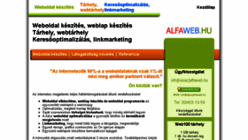 What Alfaweb.hu website looked like in 2017 (6 years ago)