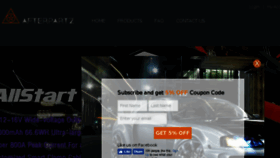 What Afterpartz.com website looked like in 2017 (6 years ago)