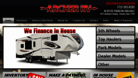 What Archerrvs.com website looked like in 2017 (6 years ago)