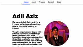 What Adilaziz.tk website looked like in 2017 (6 years ago)