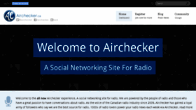 What Airchecker.ca website looked like in 2017 (6 years ago)