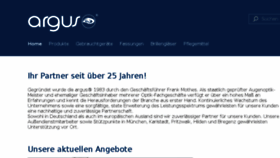 What Argusoptic.de website looked like in 2017 (6 years ago)