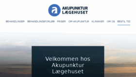 What Akupunktur-laegehuset.dk website looked like in 2017 (6 years ago)