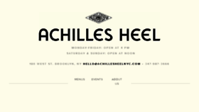 What Achillesheelnyc.com website looked like in 2017 (6 years ago)