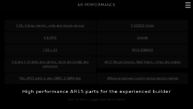 What Ar15performance.com website looked like in 2017 (6 years ago)