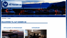 What Alfhansen.no website looked like in 2017 (6 years ago)