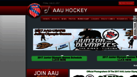 What Aauhockey.org website looked like in 2017 (6 years ago)
