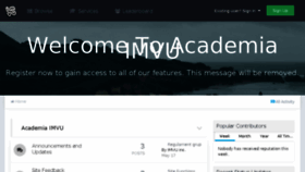 What Academiaimvu.com website looked like in 2017 (6 years ago)