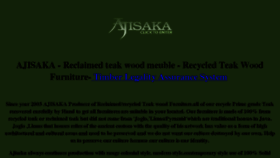 What Ajisaka.com website looked like in 2017 (6 years ago)