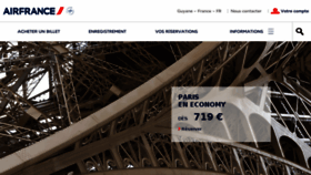 What Airfrance.gf website looked like in 2017 (6 years ago)
