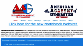 What Aagymnastics.com website looked like in 2017 (6 years ago)