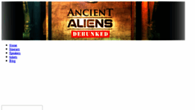 What Ancientaliensdebunked.com website looked like in 2017 (6 years ago)