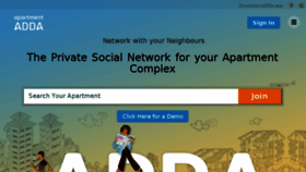 What Apartmentadda.com website looked like in 2017 (6 years ago)