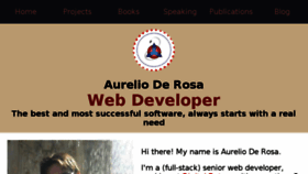 What Audero.it website looked like in 2017 (6 years ago)