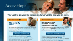 What Accesshope.net website looked like in 2017 (8 years ago)