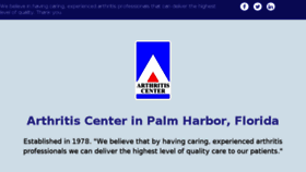 What Arthritiscenter.org website looked like in 2017 (6 years ago)