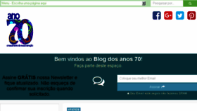 What Ano70.com.br website looked like in 2017 (8 years ago)