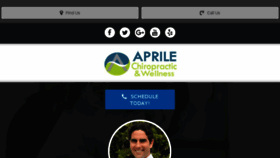 What Aprilechiropractic.com website looked like in 2017 (6 years ago)