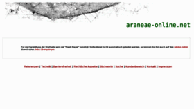 What Araneae-online.net website looked like in 2017 (6 years ago)