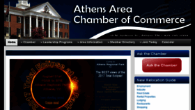 What Athenschamber.org website looked like in 2017 (6 years ago)