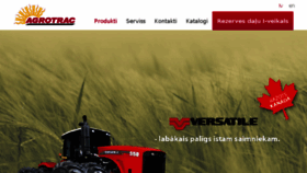 What Agrotrac.lv website looked like in 2017 (6 years ago)