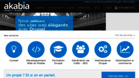 What Akabia.fr website looked like in 2017 (6 years ago)