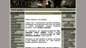 What Acanashop.cz website looked like in 2017 (6 years ago)