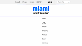 What A-miami.fr website looked like in 2017 (6 years ago)