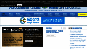 What Assoallenatori.it website looked like in 2017 (6 years ago)