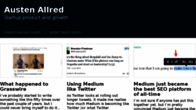 What Austenallred.com website looked like in 2017 (6 years ago)