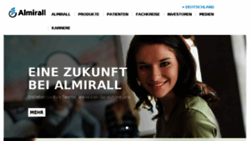 What Almirall.de website looked like in 2017 (6 years ago)