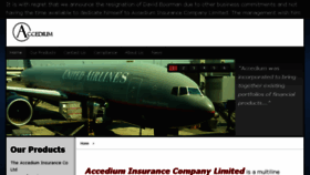 What Accediuminsurance.com website looked like in 2017 (6 years ago)