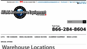 What Atlasautoequipment.ca website looked like in 2017 (6 years ago)