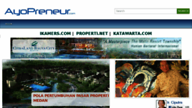 What Ayopreneur.com website looked like in 2017 (6 years ago)