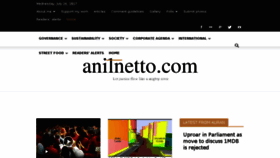 What Anilnetto.com website looked like in 2017 (6 years ago)