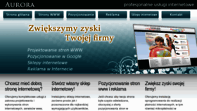 What Aurora-net.pl website looked like in 2017 (6 years ago)