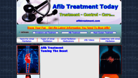 What Afibtreatment.com website looked like in 2017 (6 years ago)