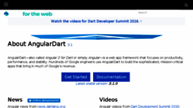 What Angulardart.org website looked like in 2017 (6 years ago)