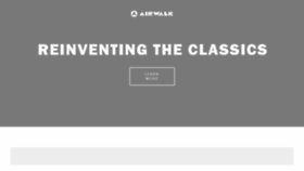 What Airwalk.com website looked like in 2017 (6 years ago)