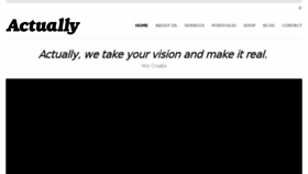 What Actuallywecreate.com website looked like in 2017 (8 years ago)