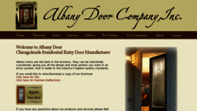 What Albanydoor.com website looked like in 2017 (6 years ago)