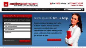 What Accidentclaims.com website looked like in 2017 (6 years ago)